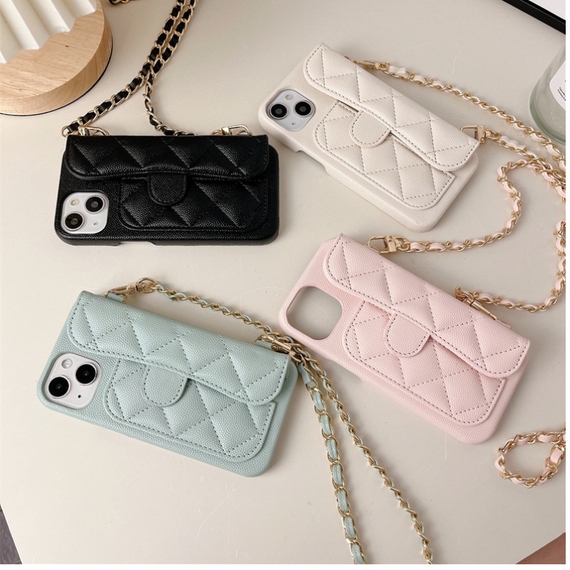 The new model is suitable for Apple iPhone 14pro chain phone backpack, card bag phone case